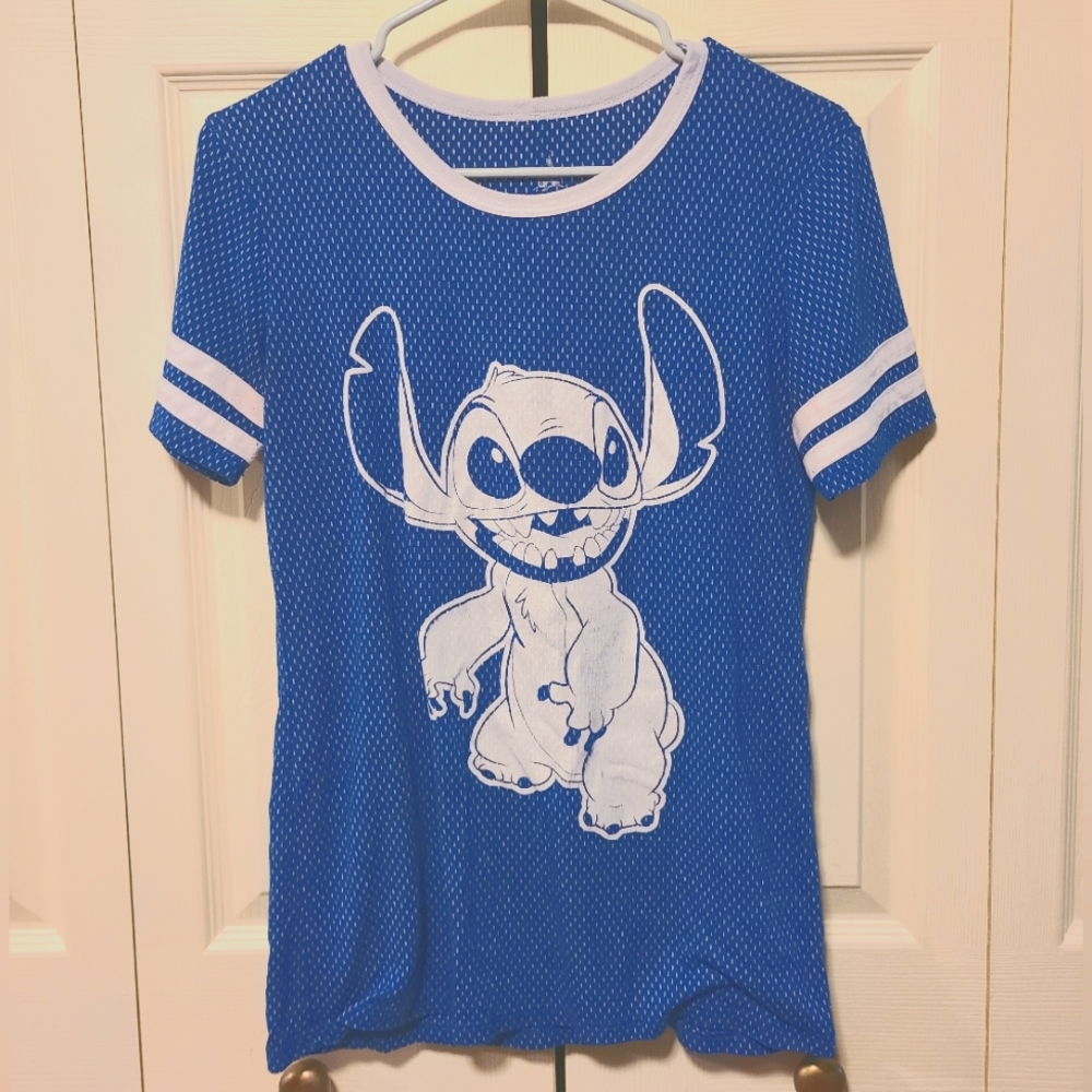 Disney Stitch Blue Jersey T-Shirt